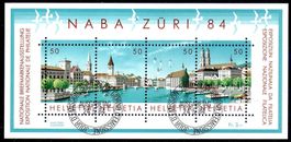 NABA ZÜRI 84 BRIEFMARKENBLOCK AUSGABETAG - D67