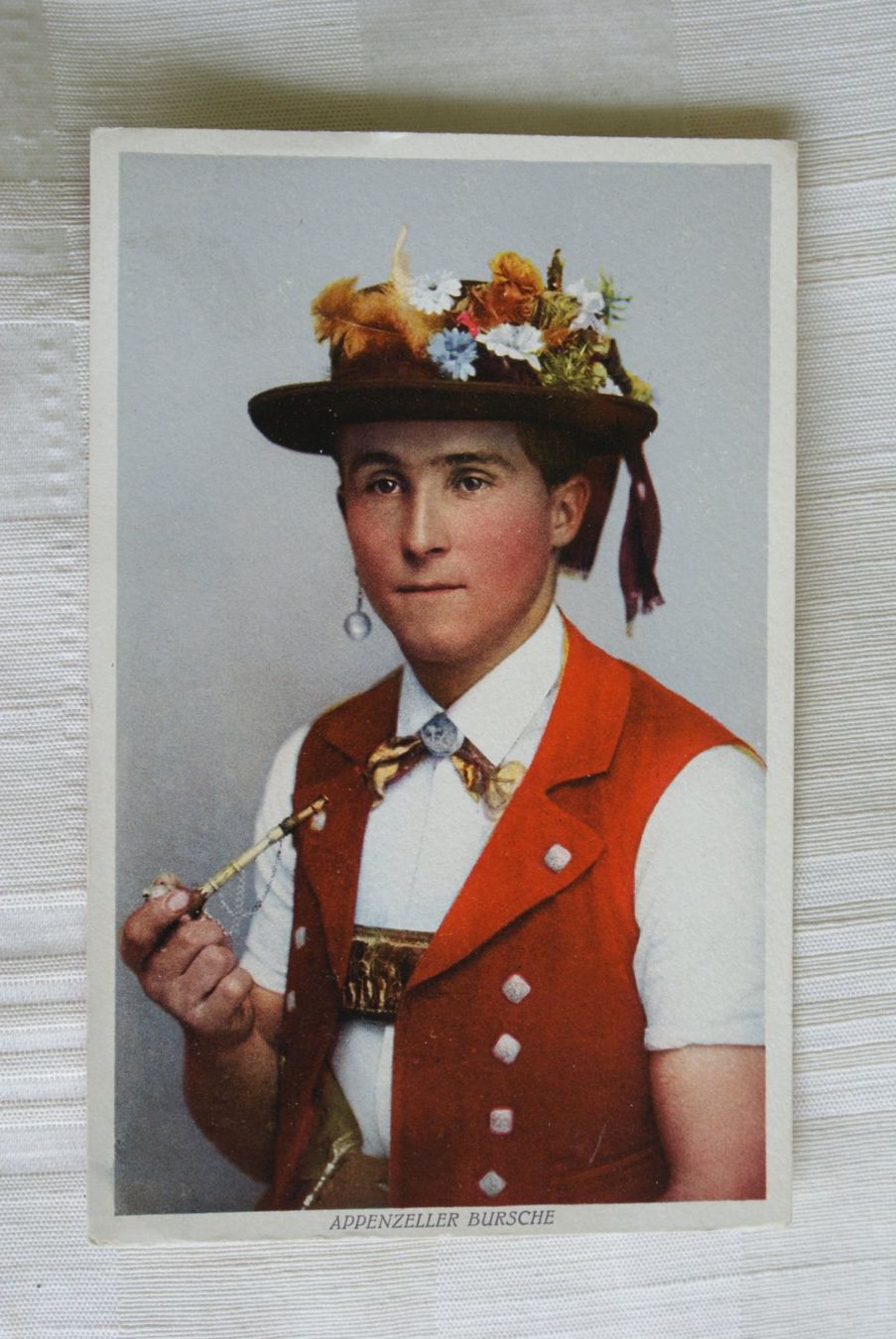 Cartoline postali: Appenzeller Bursche, Senn, Brusttuch, Lindauerli, Ruhesitz – Usato da Herisau venduto da Saentis1