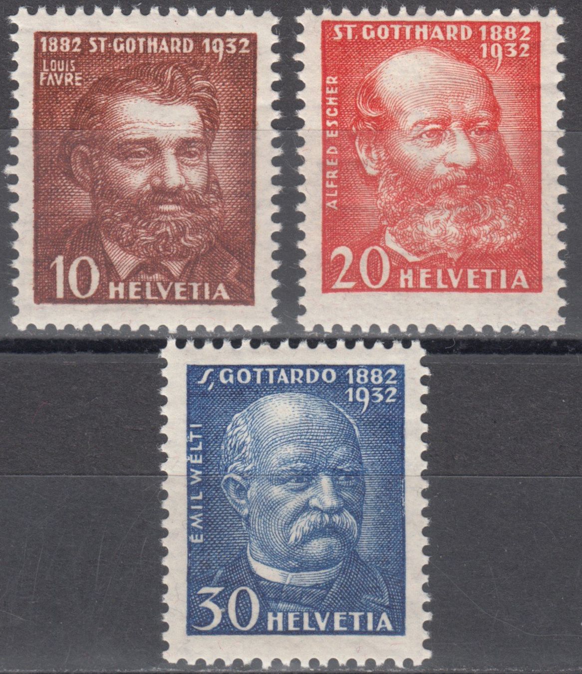 Tutti i francobolli: SBK 191 - 193 postfrisch – Usato da Bürglen TG venduto da StampGraf