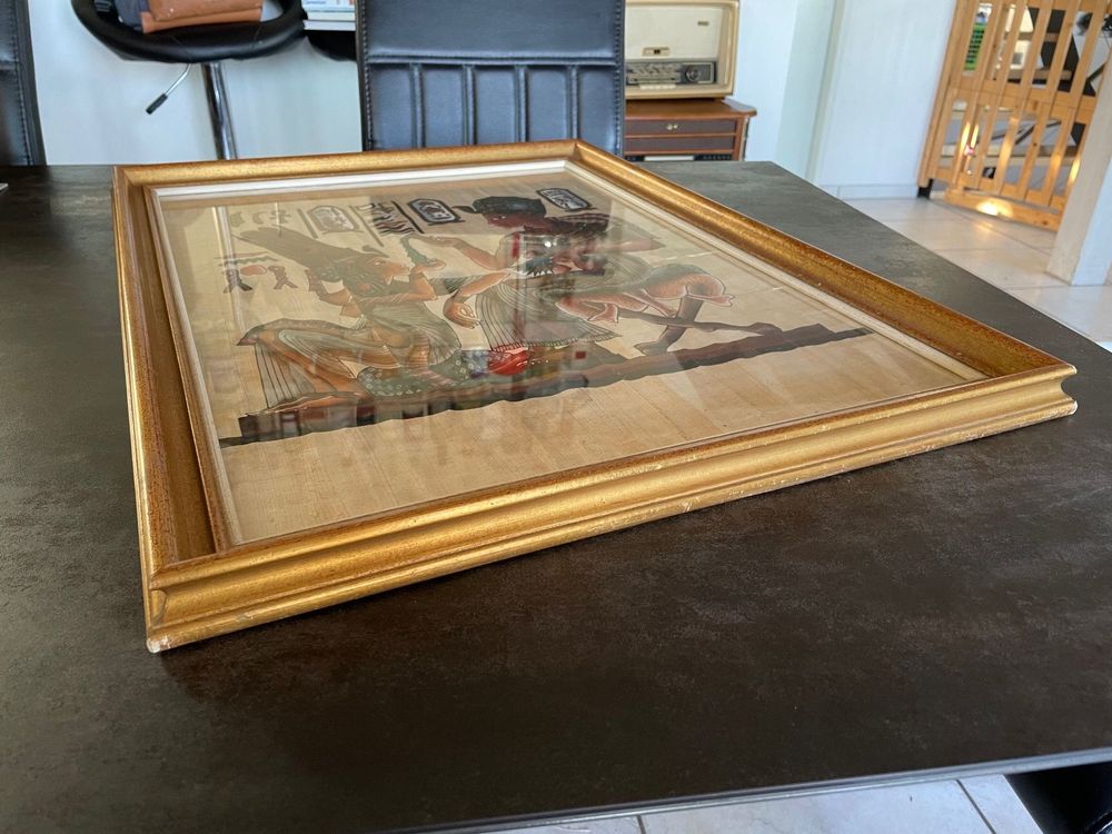 Ancien Grand Cadre En Bois Sculpté Et Patiné 18 ème 124