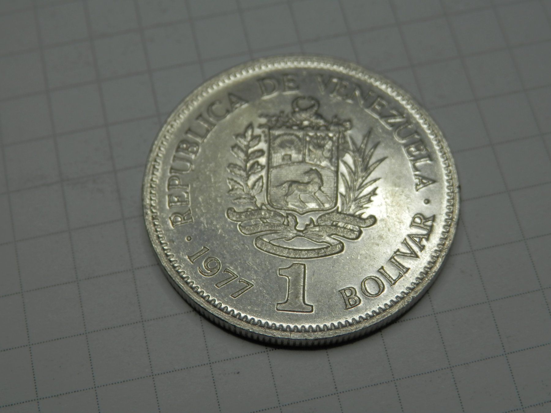 Tutti le monete: Venezuela 1 Bolivar, 1977 – Usato da Weiach venduto da weiach81 1