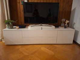 Hochwertiges TV Möbel / Sideboard Weiss Hochglanz