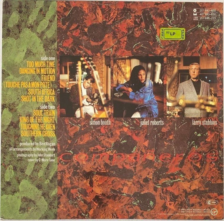 Schallplatten: Working Week, Compañeros (Contemporary Jazz) – Gebraucht aus Flums von Empe1 1