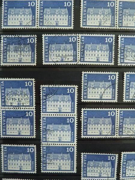 Alle Briefmarken: 1964/68 Freuler-Palast. Näfels – Gebraucht aus Zürich von Chaeffeler 1