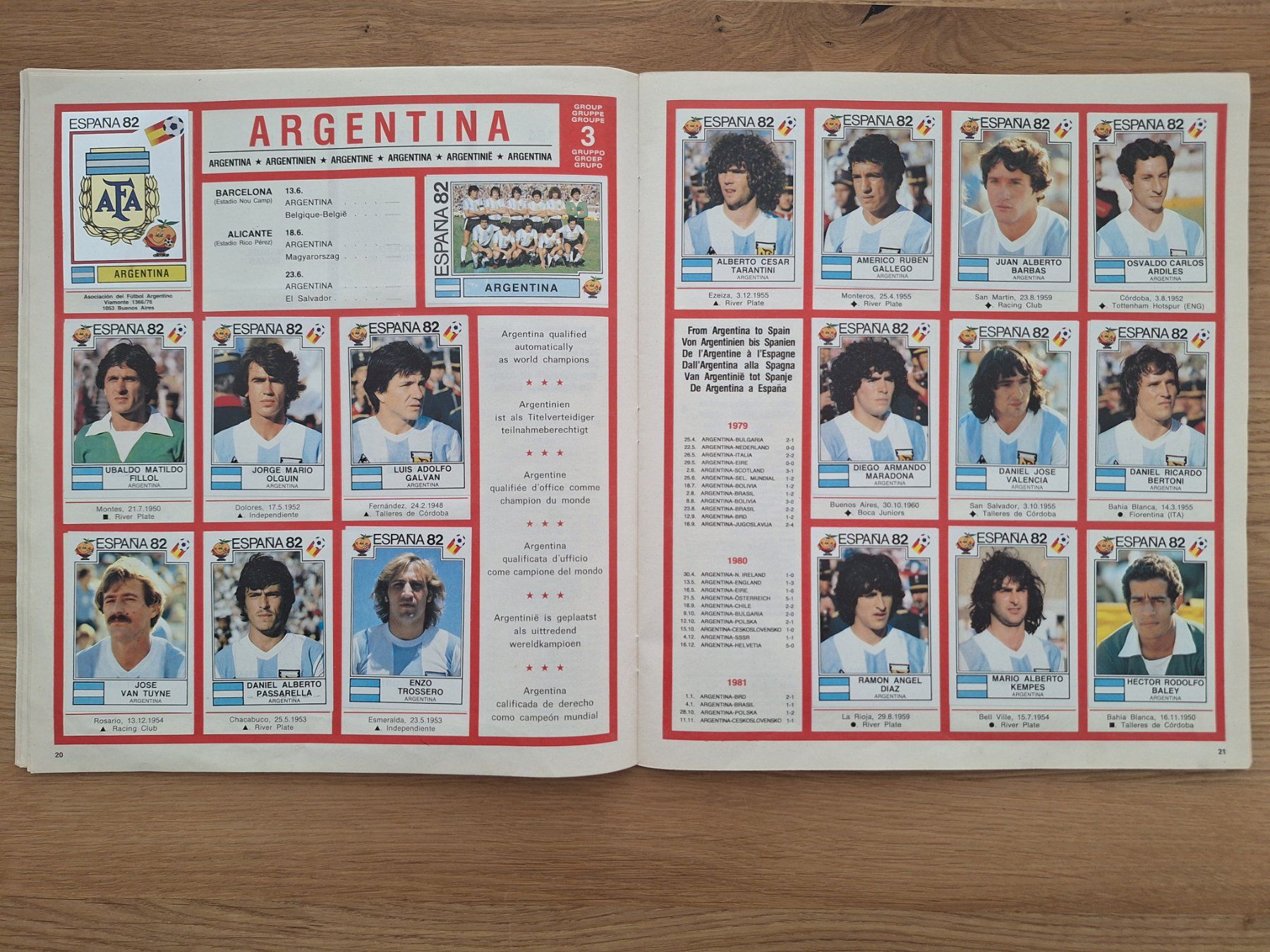 Panini Alben: PANINI WORLD CUP 1982 – Gebraucht aus St. Gallen von Matrix023 4