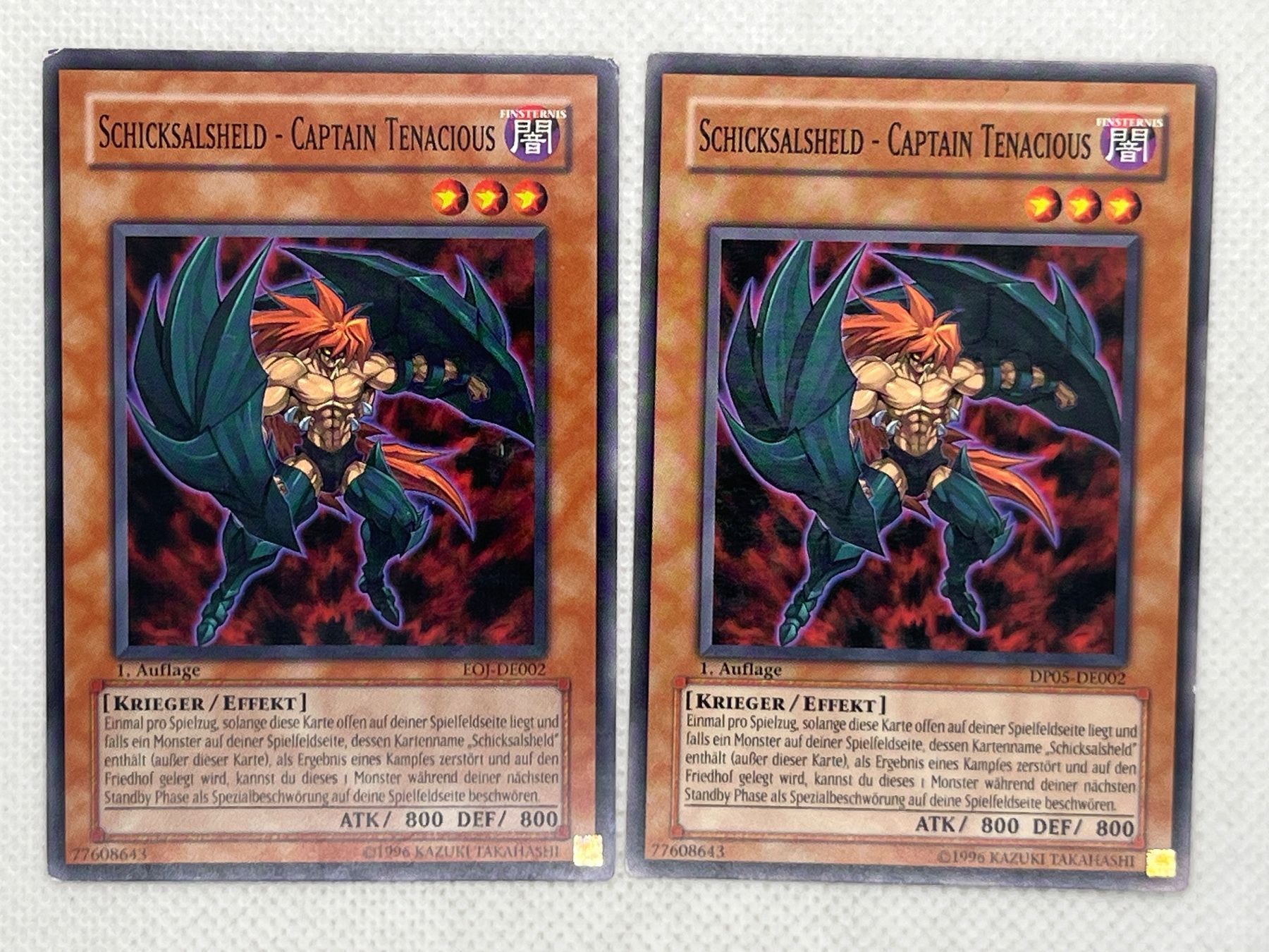 Yugioh Cartes à collectionner: 2x Schicksalsheld - Captain Tenacious – D'occasion à Hinterkappelen par Kim1992