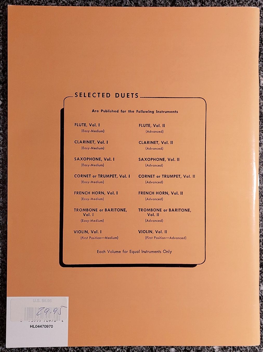 Strumenti musicali: HAL LEONARD - Selected Duets for Saxophone Volume I & II – Nuovo e nell'imballaggio originale da Rotkreuz venduto da CLASAX 8