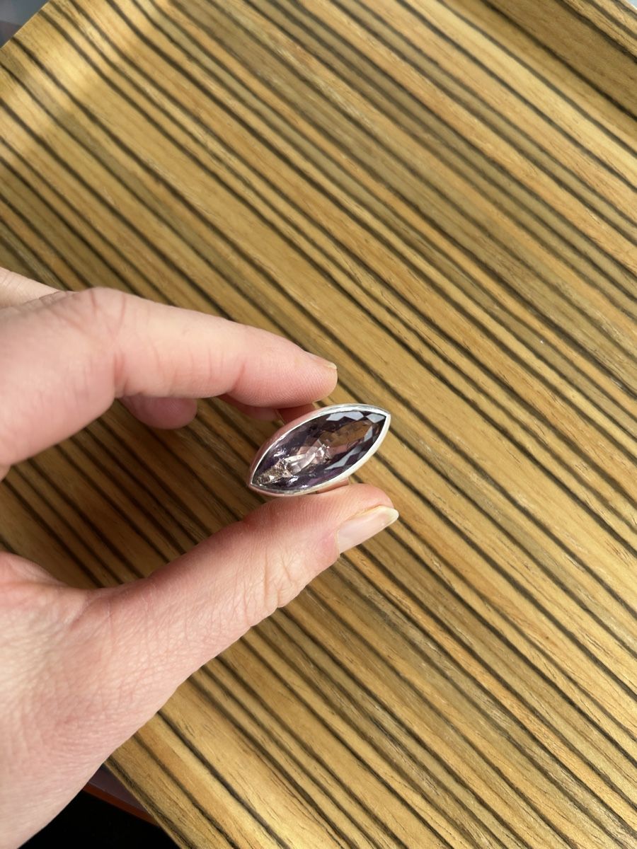 Anelli: Ring Silber mit Amethyst  – Usato da Birsfelden venduto da Exclusivity 2