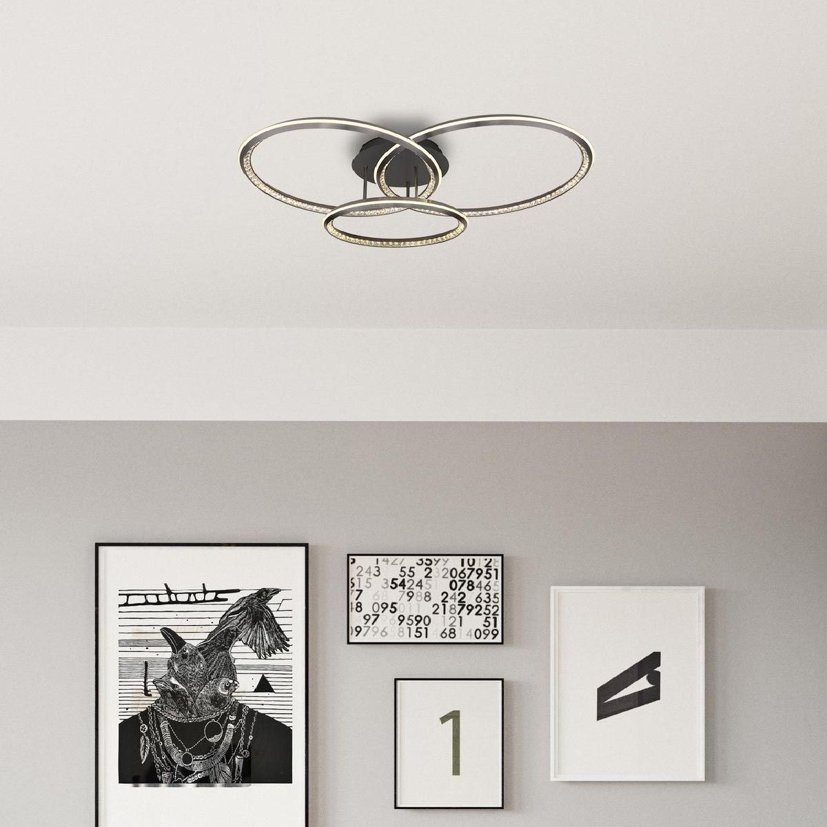 Lampadari & plafoniere: LED Deckenleuchte, Grau, 110 cm x 81 cm – Nuovo (secondo la descrizione) da Kreuzlingen venduto da Smart-Light