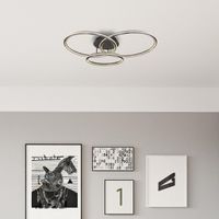 LED Deckenleuchte, Grau, 110 cm x 81 cm