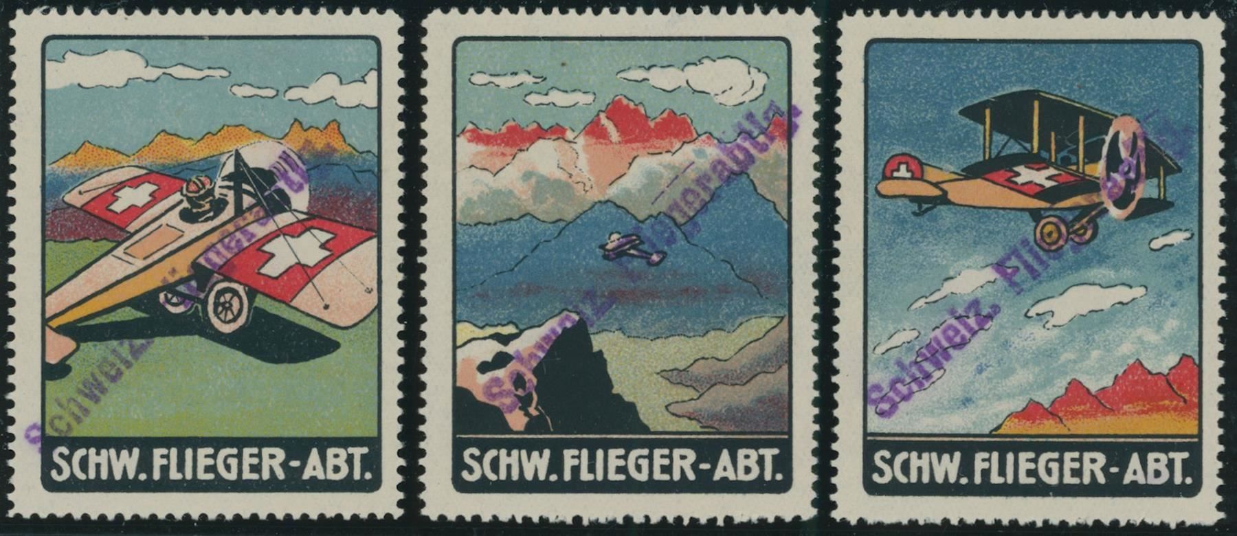 Vignettes Autoroutières: 1917 - Flugpost - Vignetten – D'occasion à Schindellegi par leecollect