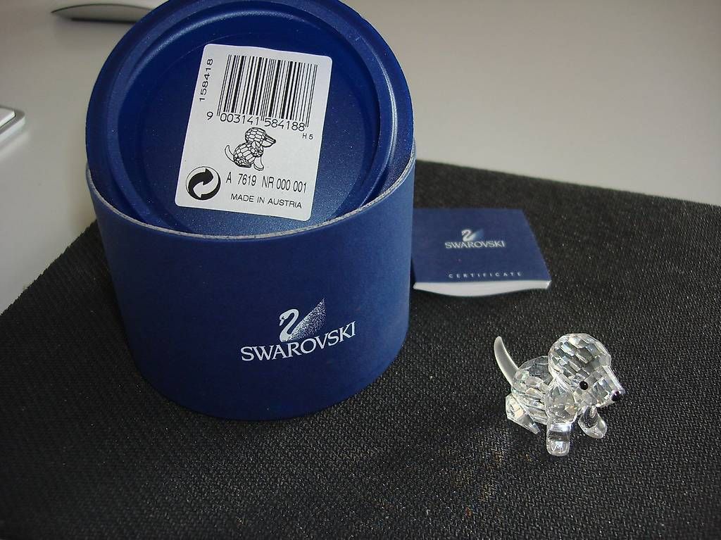 Swarovski Statuette: Swarovski Beagle sitzend 1990 – Usato da zeihen venduto da Racer-71 1
