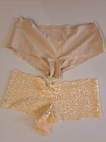 2-Set: Damen Pants Gr. 42 mit Spitze gold & glitzernd, NEU