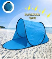 Strand-Sonnenschutz Zelt, Pop-Up, blau, 142x72cm, neu!