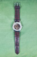 Skeleton Uhr PIECE UNIQUE école horlogerie 42mm