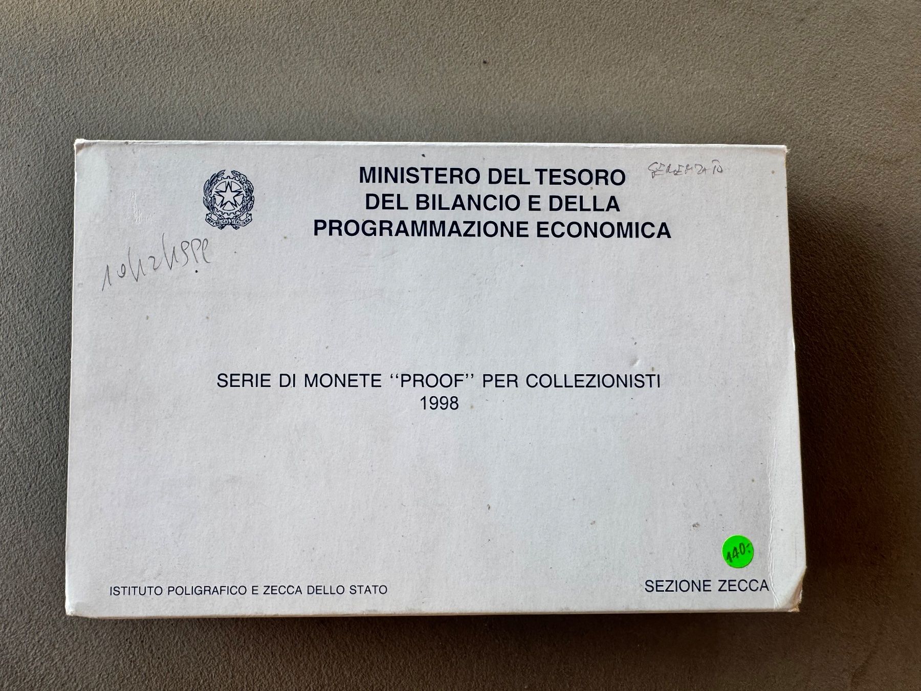 Tutti le monete: Italien Münzsatz 1998 - Proof – Nuovo (secondo la descrizione) da Meilen venduto da coins4sale