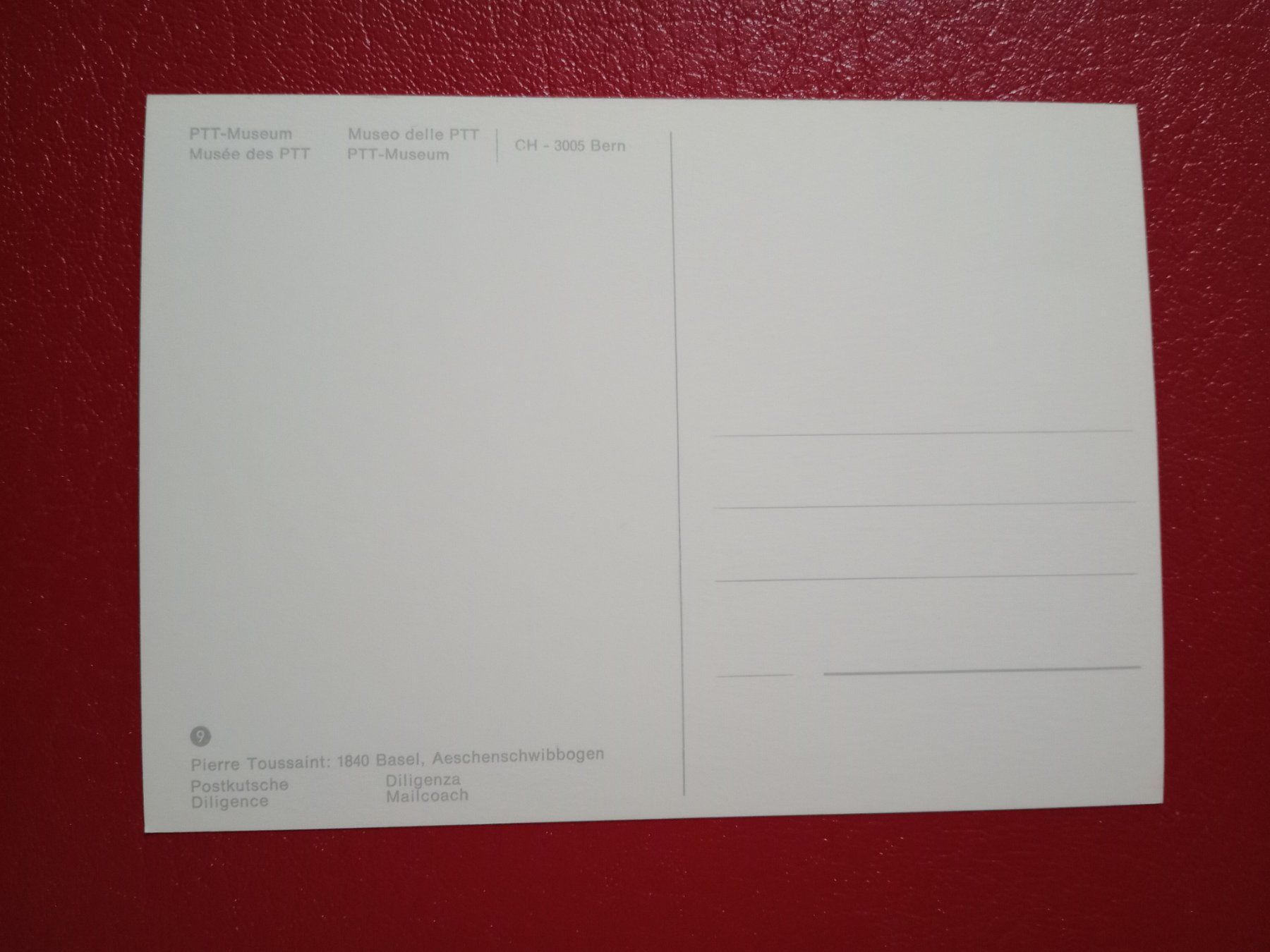 Cartoline postali: AK PTT Serie Postkutsche Basel Aeschenschwibbogen – Usato da Küttigen venduto da Melisch1000 1