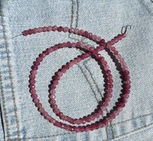 Turmalin   rosa Strang für sehr feine Halskette   4mm  45cm