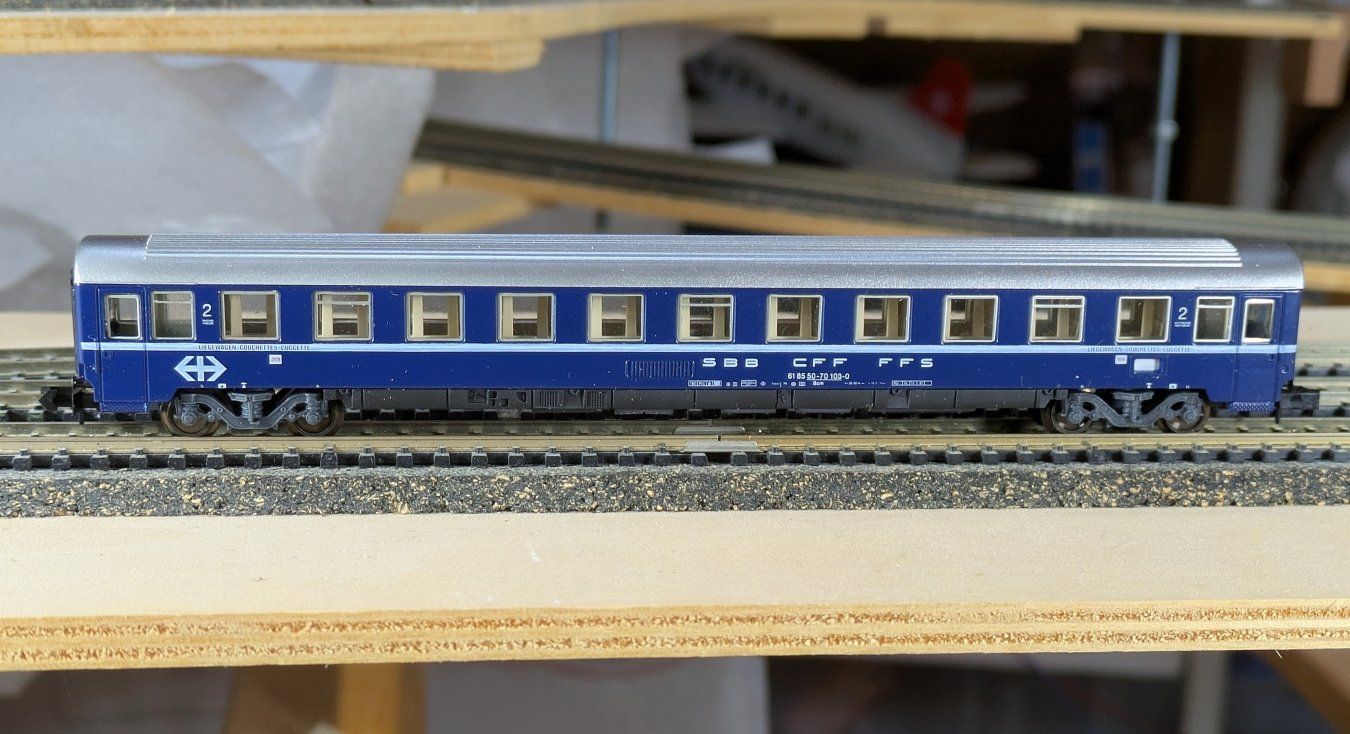 Arnold Modelleisenbahnen: Spur N Arnold SBB UIC Liegewagen 2.Kl – Neu und originalverpackt aus Forch von Tr1a 1