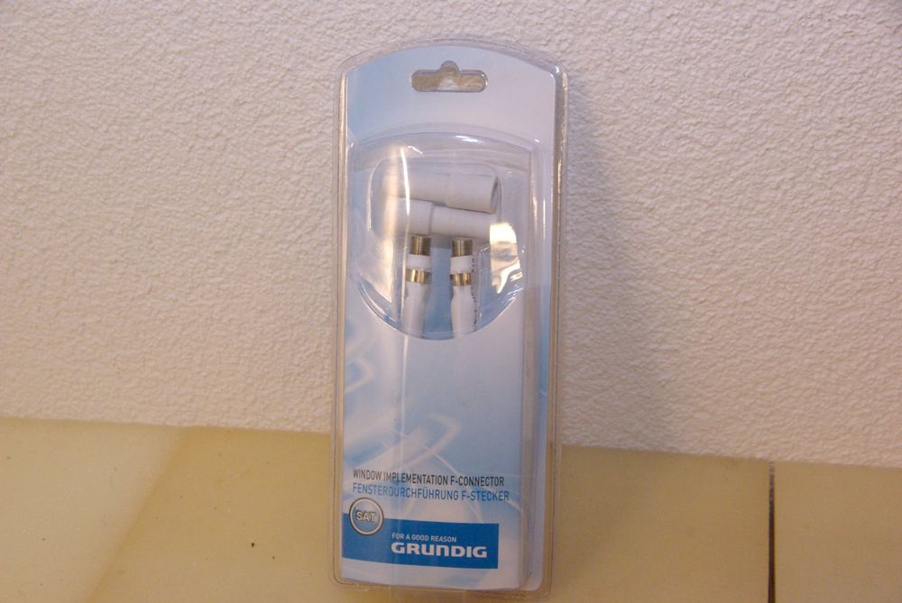 Komplett-Set Für Sat-Anschluss: 16x F-Stecker, 8x Wetterschutz, 4x Fensterdurchführung – Für Koaxkabel Ohne Bohren