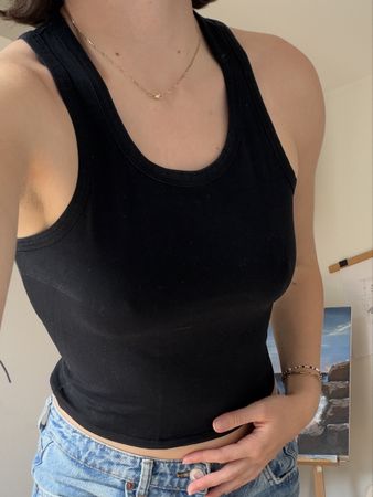 Schwarz Tanktop Damen Grösse S guter Zustand