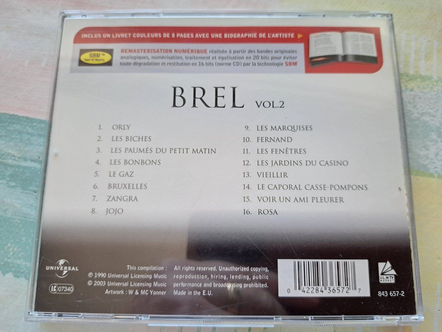 CDs: Cd Jacques Brel  - Master série Volume 2 – Gebraucht aus Pully von bro_n52j 1