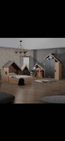 Hausbett und Schreibtisch