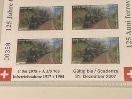 Verbotene Marken SWISS POST INTERNATIONAL im Viererblock