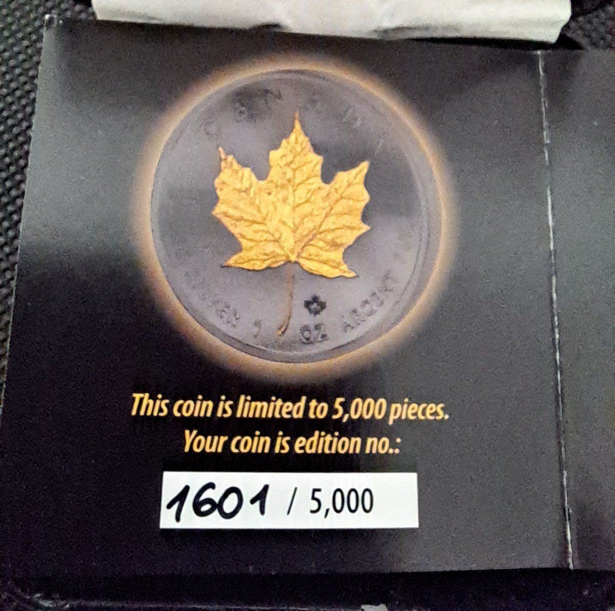 Tutti le monete: 1 OZ Silber Maple Leaf 2015, Golden Enigma – Usato da Weinfelden venduto da shopping-island 2
