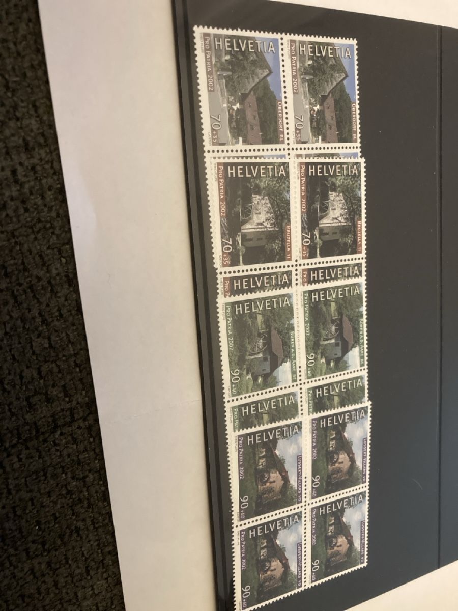 Tous les timbres: Pro Patria 2002 Postfrisch 4Blöcke  – Neuf avec emballage d'origine à Hinwil par markusp69