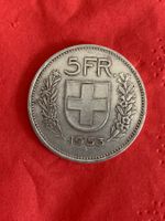 Schweizer 5 Fränkler Münze, Jahrgang 1953, Silber