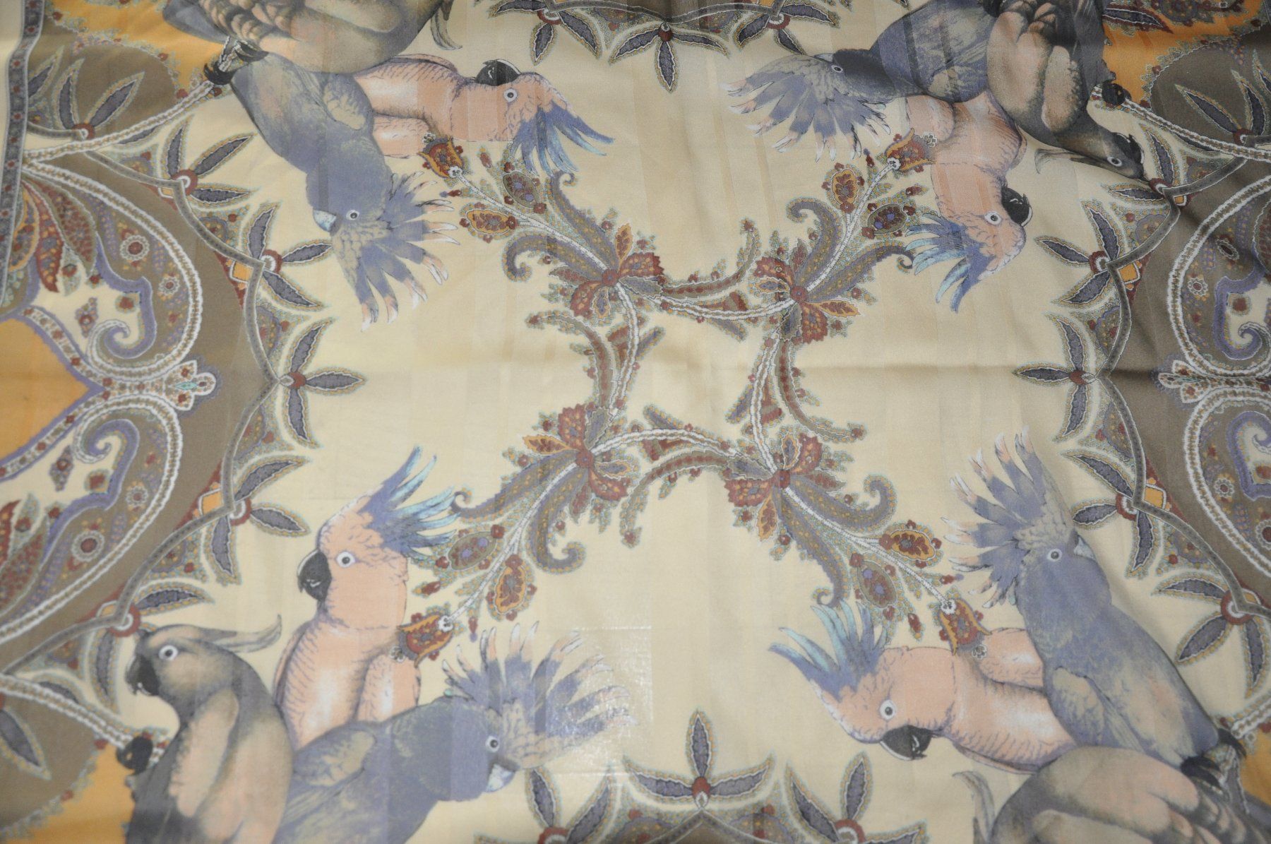 Foulards, Tücher & Schals: Foulard Schal Halstuch mit Vögeln Geschenk – Gebraucht aus Oberrüti von ELALL 3