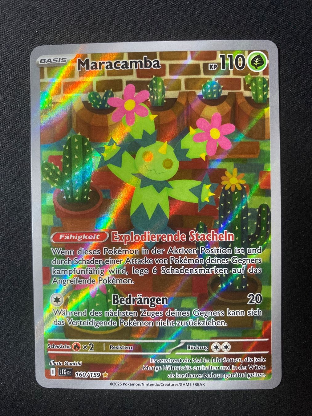 Pokémon Sammelbilder & Trading cards: Maracamba 160 - Maractus - IR - Journey Together - DE – Neu (gemäss Beschreibung) aus Hausen AG von Shrade