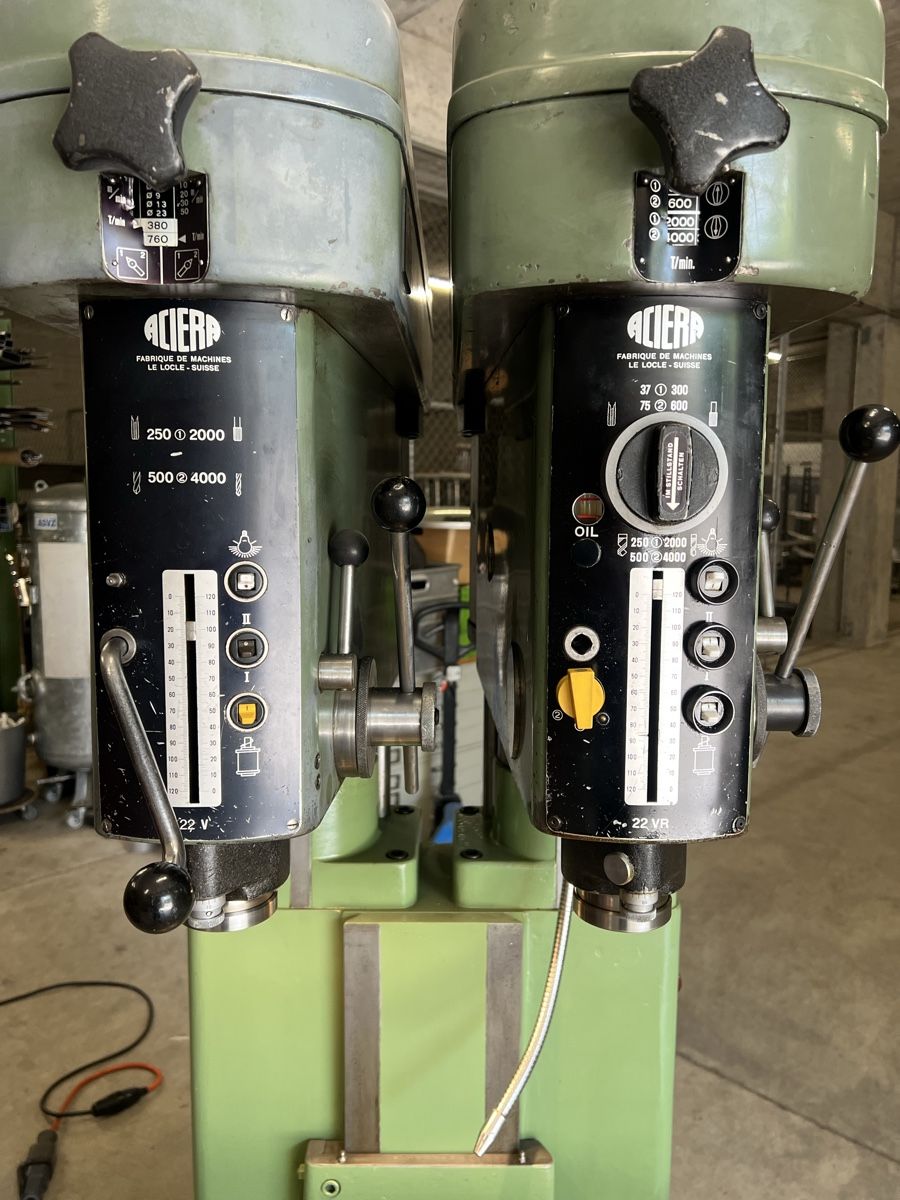 Aciera Trapani: ACIERA Bohrmaschine 22 V 22 VR – Usato da Zürich venduto da Pan-Europ 2