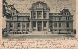 Alte Postkarte Bundesgericht Lausanne datiert 21.11.1900