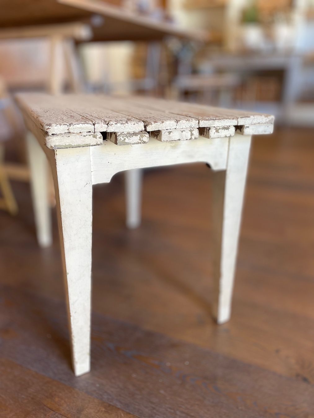 Panchine: Bänkli 70x40cm weiss shabby chic – Usato da Sirnach venduto da dasrosahaus 1