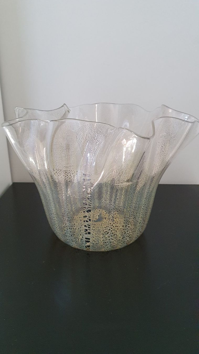 Venini Vasen & Gefässe: Murano Glasvase mit Echtgoldglimmer/Design: Iris Venini – Gebraucht aus Glattfelden von sessa123 3