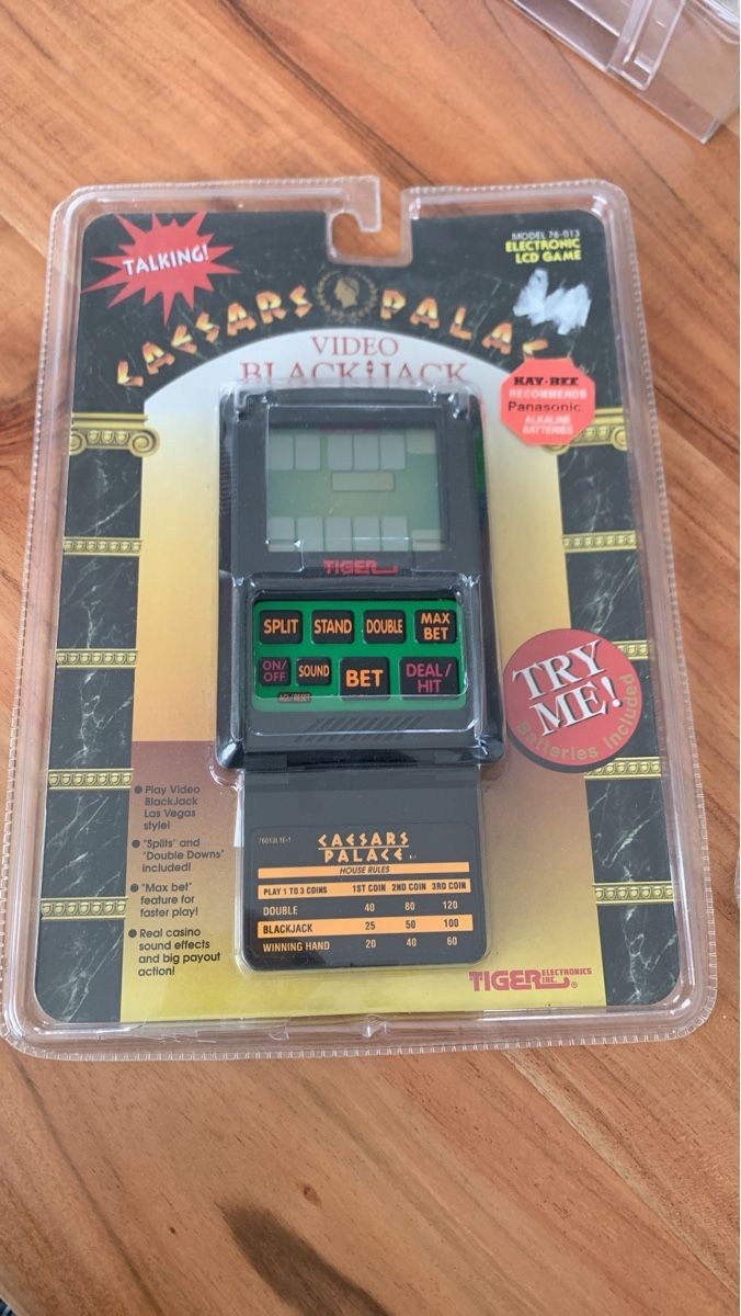 Giochi: Vintage Tiger Electronics Caesars Palace Blackjack Spiel – Nuovo (secondo la descrizione) da Neuhausen venduto da sou_t9p8