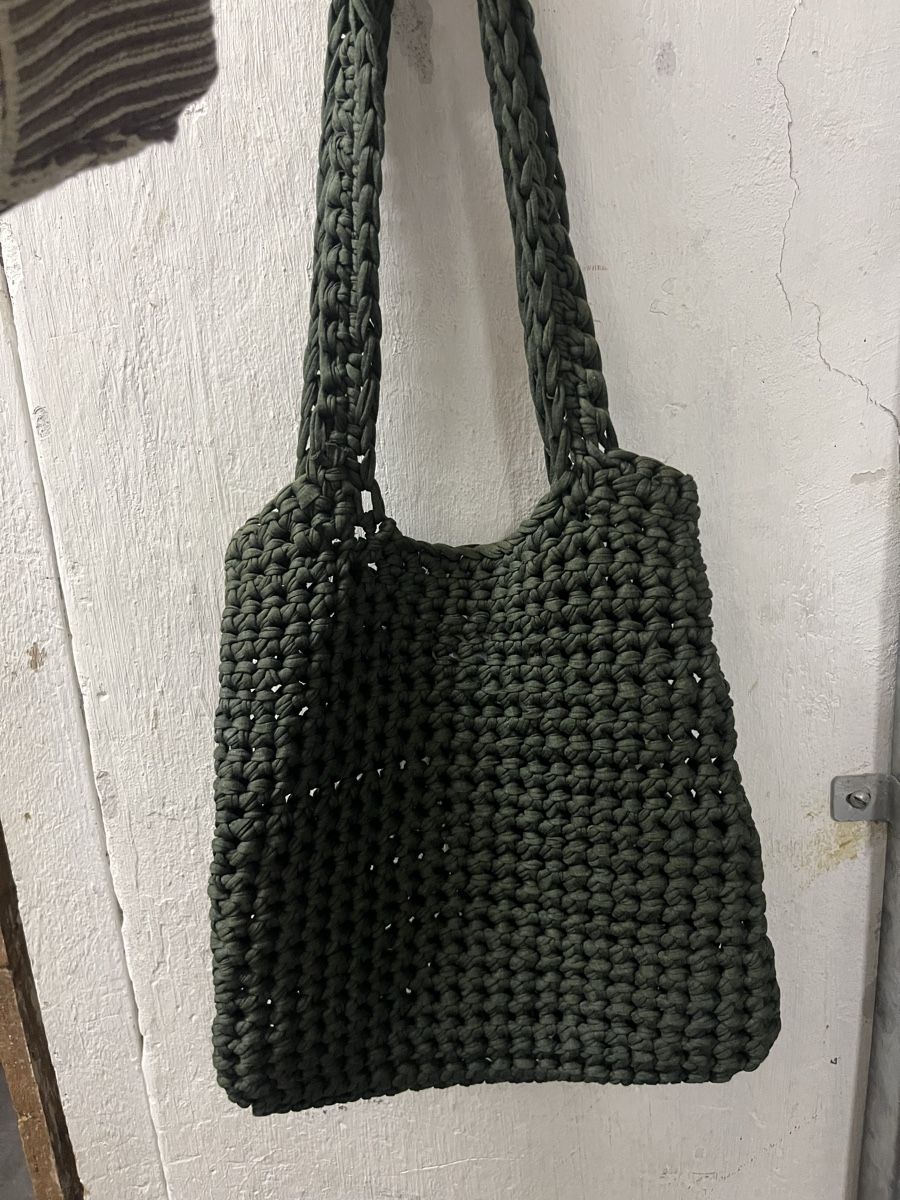 Borse: Gestrickte Tasche grün – Nuovo (secondo la descrizione) da Basel venduto da cat_25m7