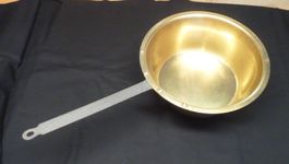 Messingpfanne antik gross / Deko Küche