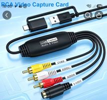 VHS-zu-Digital-Konverter, USB-A/USB-C-Video-1080P-Erfassungs