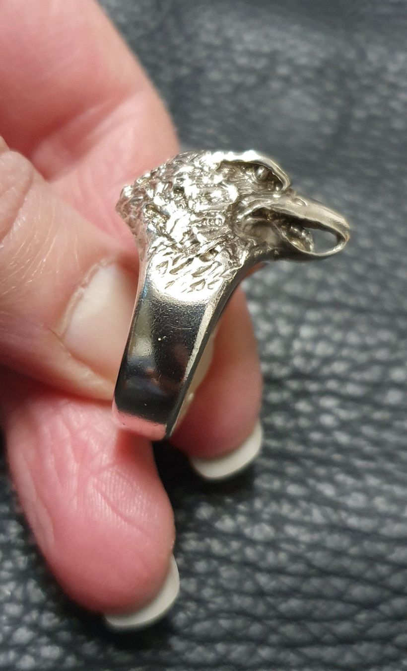 Bagues: Neu: Adlerkopf Ring / Gr. 62 / Silber 925 – Neuf (Voir description) à Muri AG par Edlerweiss-Schwarz 3