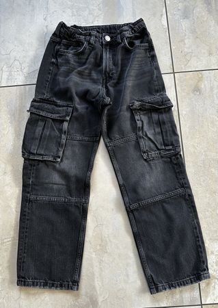 Pantalon cargo gris H&M, taille 158 (12-13 ans)