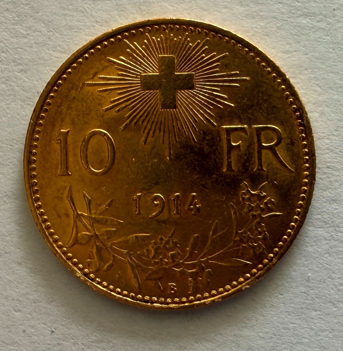 Alle Münzen: 10 Schweizer Franken Gold Goldvreneli 1914 – Neu (gemäss Beschreibung) aus Lodrino von mediwell