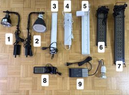 Éclairage divers pour terrarium / aquarium