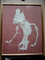 Wayang Kulit Schattenpuppe Büffelleder Indonesien