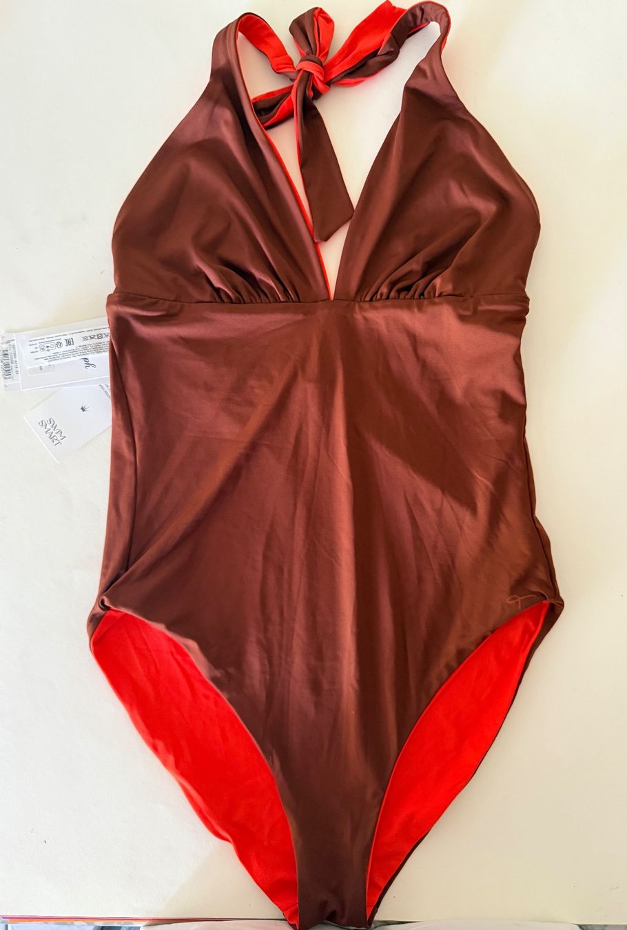 Triumph Costumi da bagno & Bikini: TRIUMPH, Badekleid FREE SMART, Grösse 3, Farbe Orange/Braun – Nuovo e nell'imballaggio originale da Rudolfstetten venduto da gst_g7xl 6