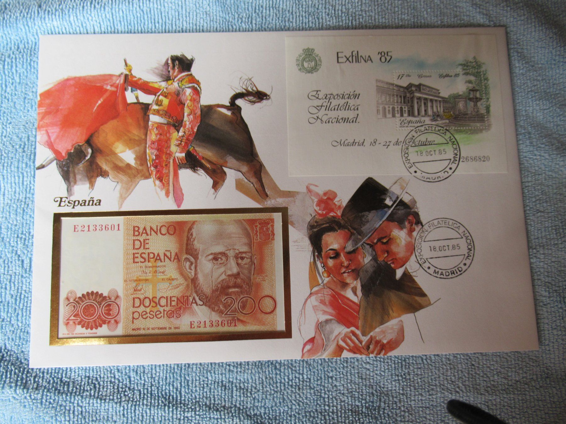 Banconote: Banknotenbrief Espana – Nuovo (secondo la descrizione) da Goldiwil (Thun) venduto da klopfi59