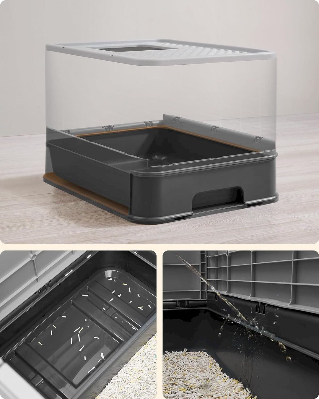 Altro in Accessori per animali: Katzenklo mit Deckel und Schaufel grau – Nuovo e nell'imballaggio originale da Bottighofen venduto da zaap 1