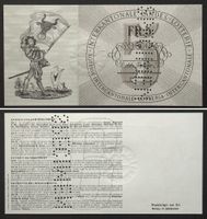 INTERKANTONALE LANDES-LOTTERIE - SPECIMEN 5 Franken 1945 I